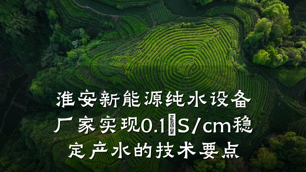 淮安新能源纯水设备厂家实现0.1μS/cm稳定产水的技术要点