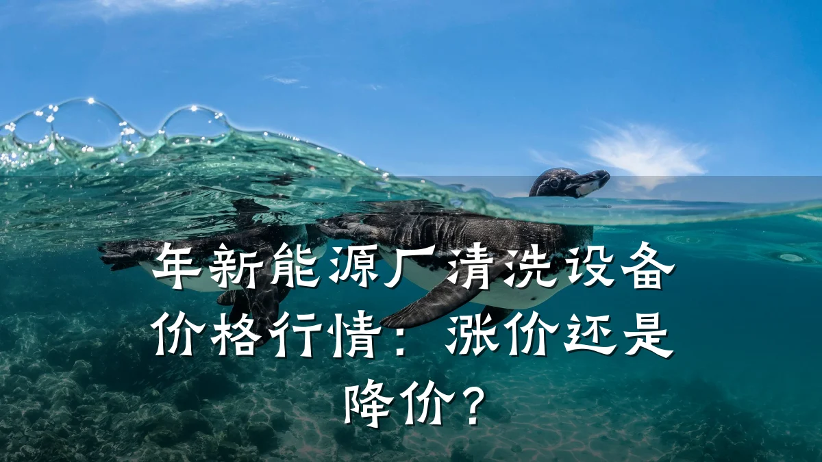 年新能源厂清洗设备价格行情:涨价还是降价?