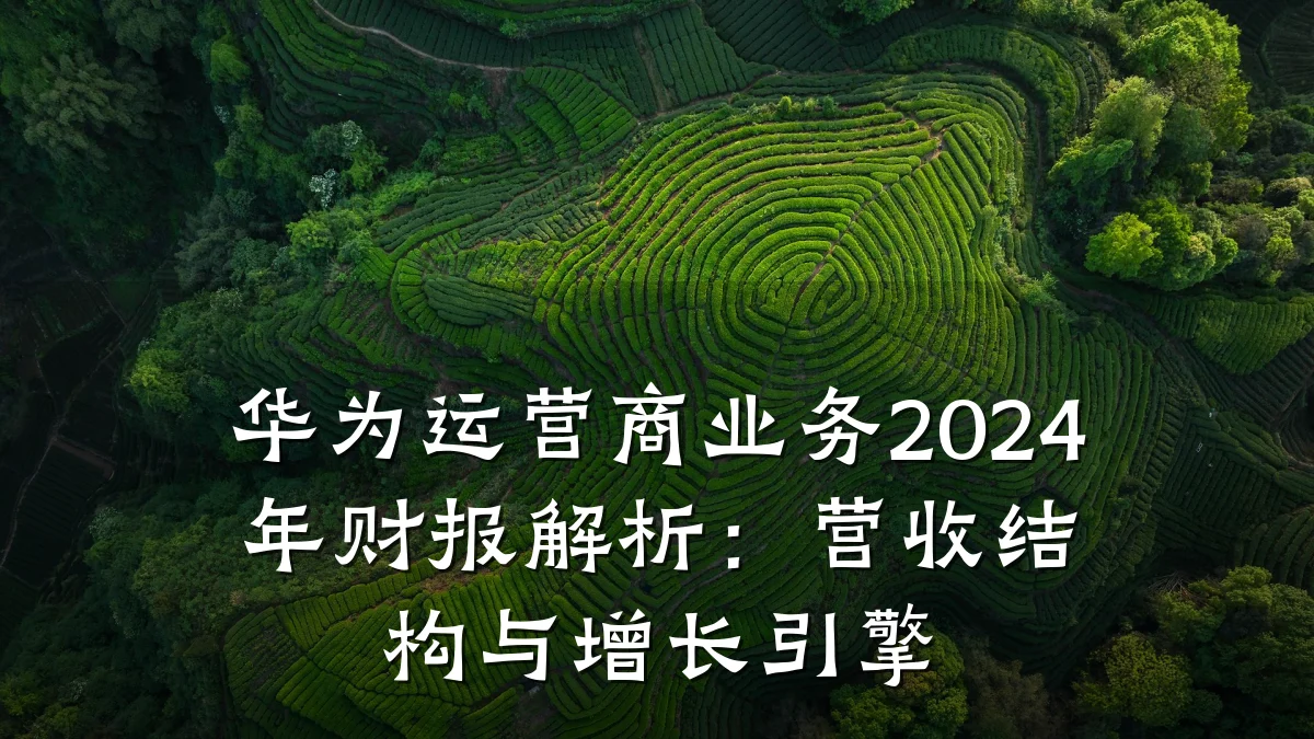 华为运营商业务2024年财报解析:营收结构与增长引擎