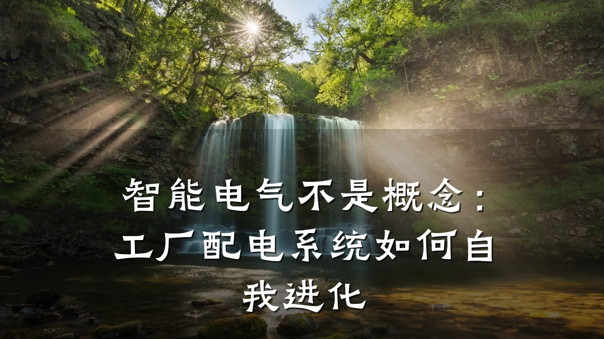 智能电气不是概念:工厂配电系统如何自我进化