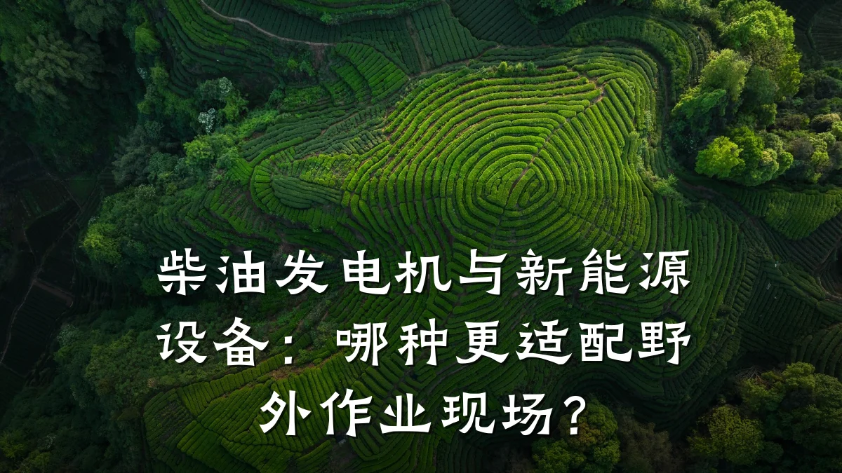 柴油发电机与新能源设备:哪种更适配野外作业现场?