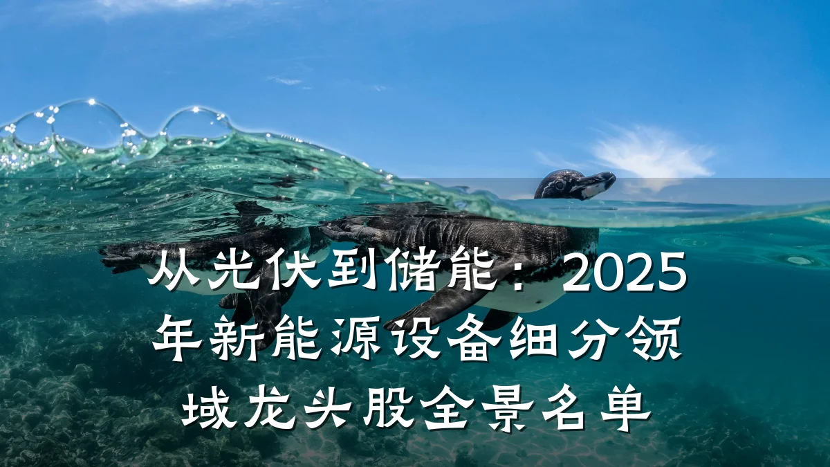 从光伏到储能:2025年新能源设备细分领域龙头股全景名单