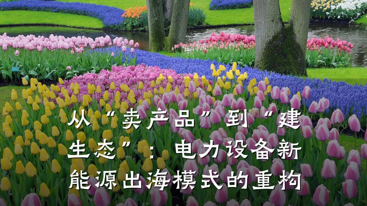 从“卖产品”到“建生态”:电力设备新能源出海模式的重构