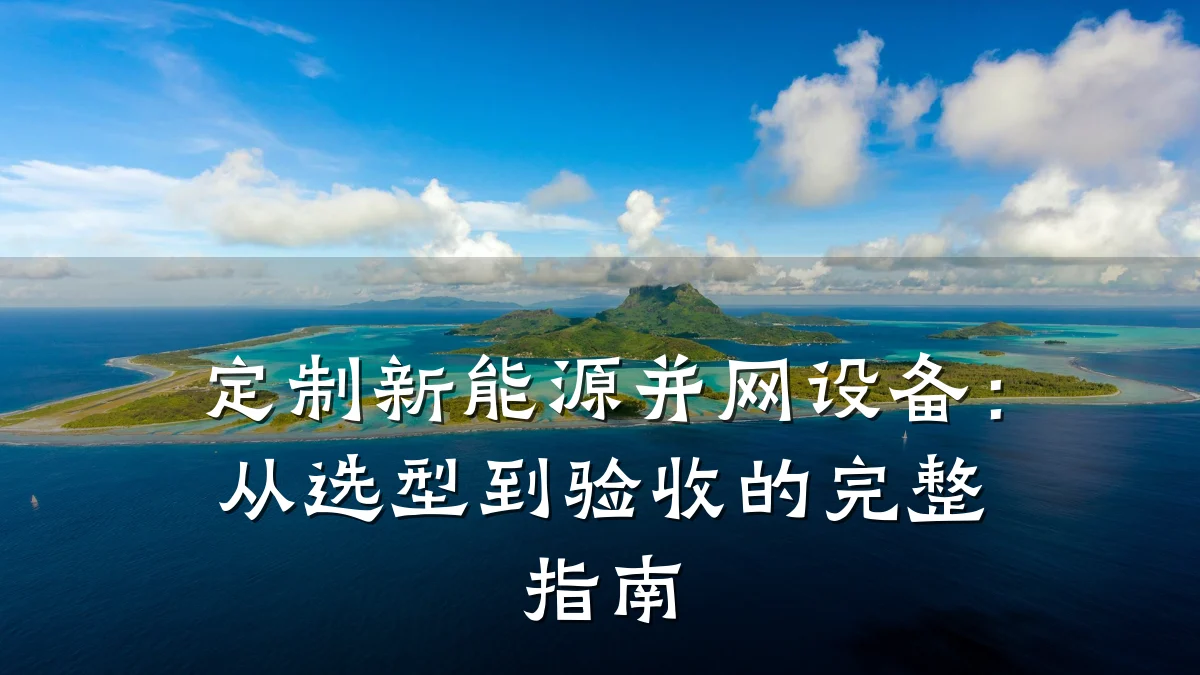 定制新能源并网设备:从选型到验收的完整指南