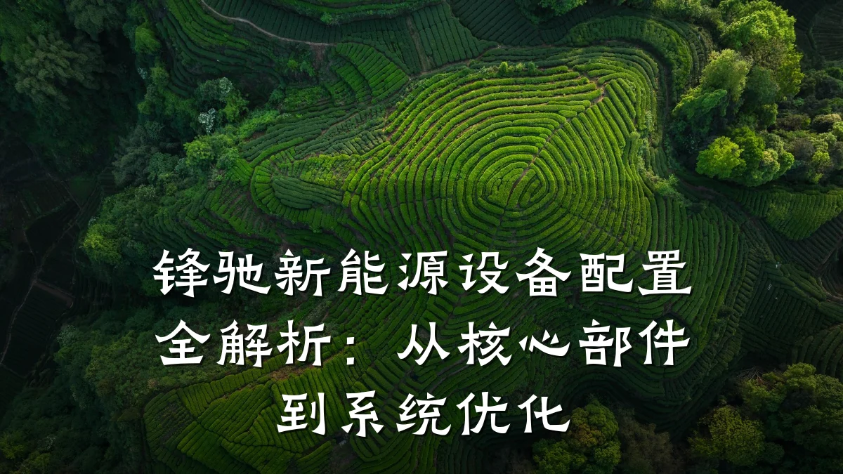 锋驰新能源设备配置全解析:从核心部件到系统优化