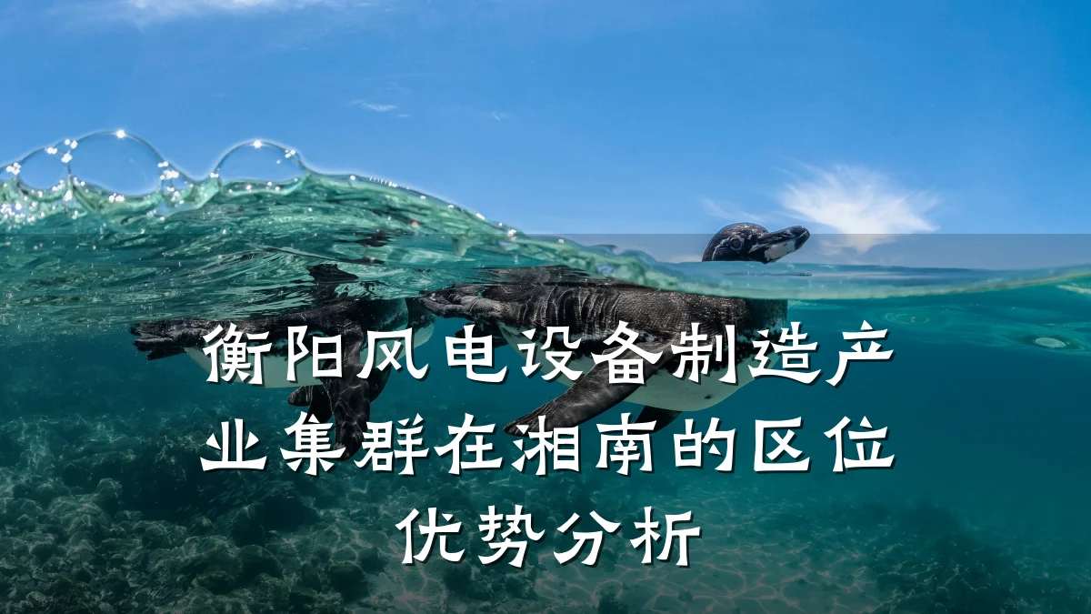 衡阳风电设备制造产业集群在湘南的区位优势分析
