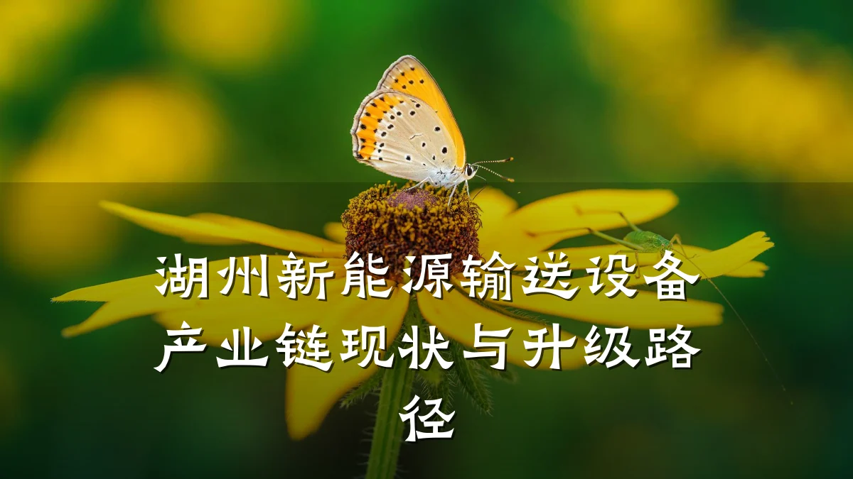湖州新能源输送设备产业链现状与升级路径