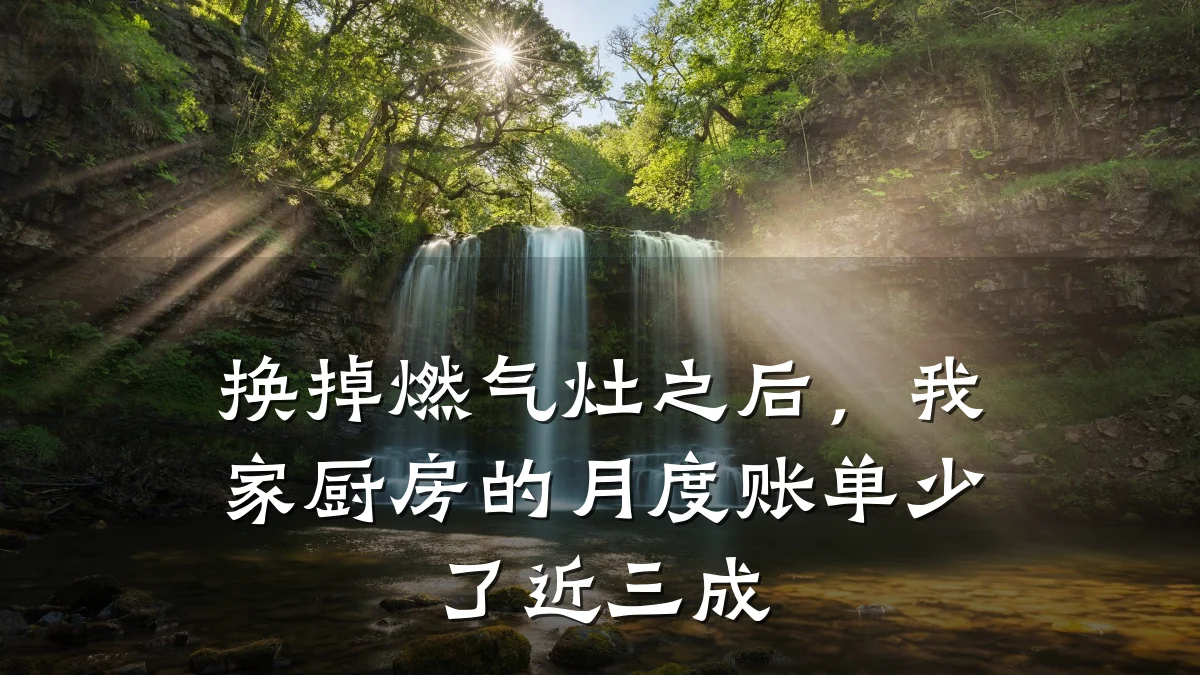 换掉燃气灶之后,我家厨房的月度账单少了近三成