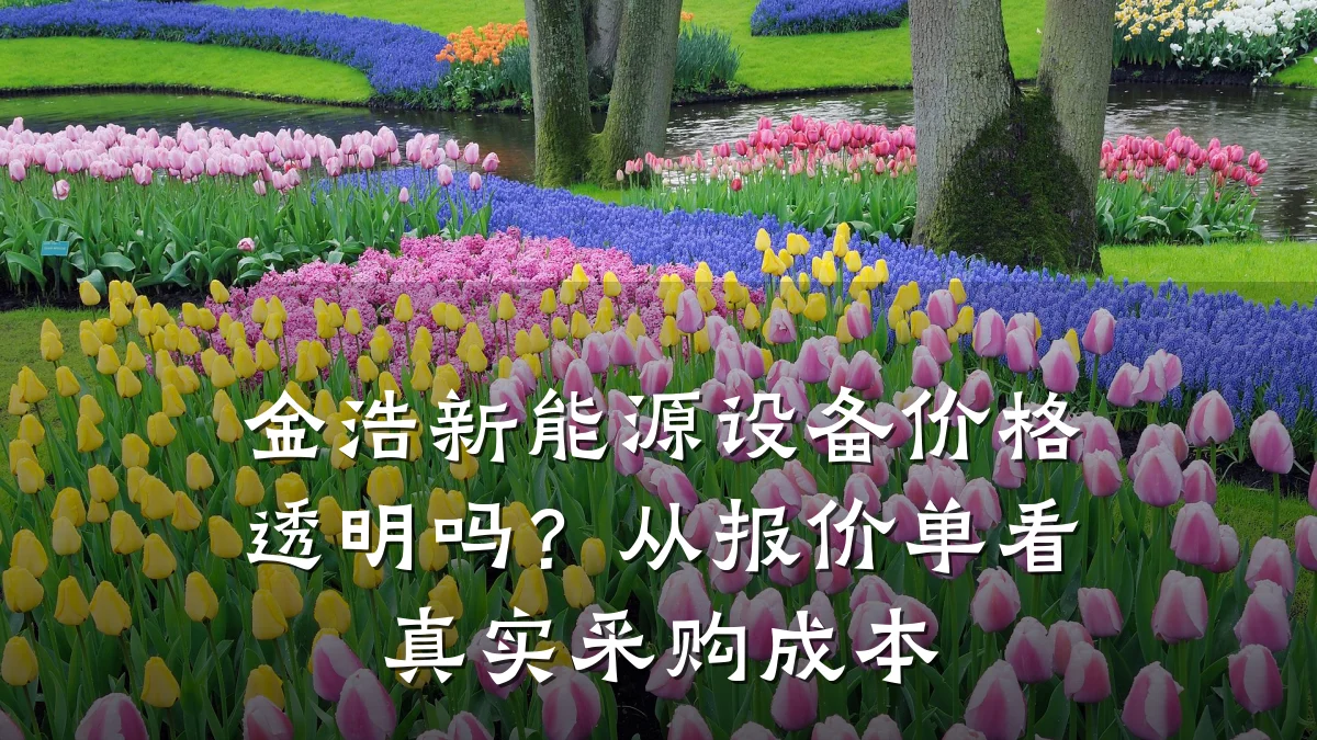 金浩新能源设备价格透明吗?从报价单看真实采购成本