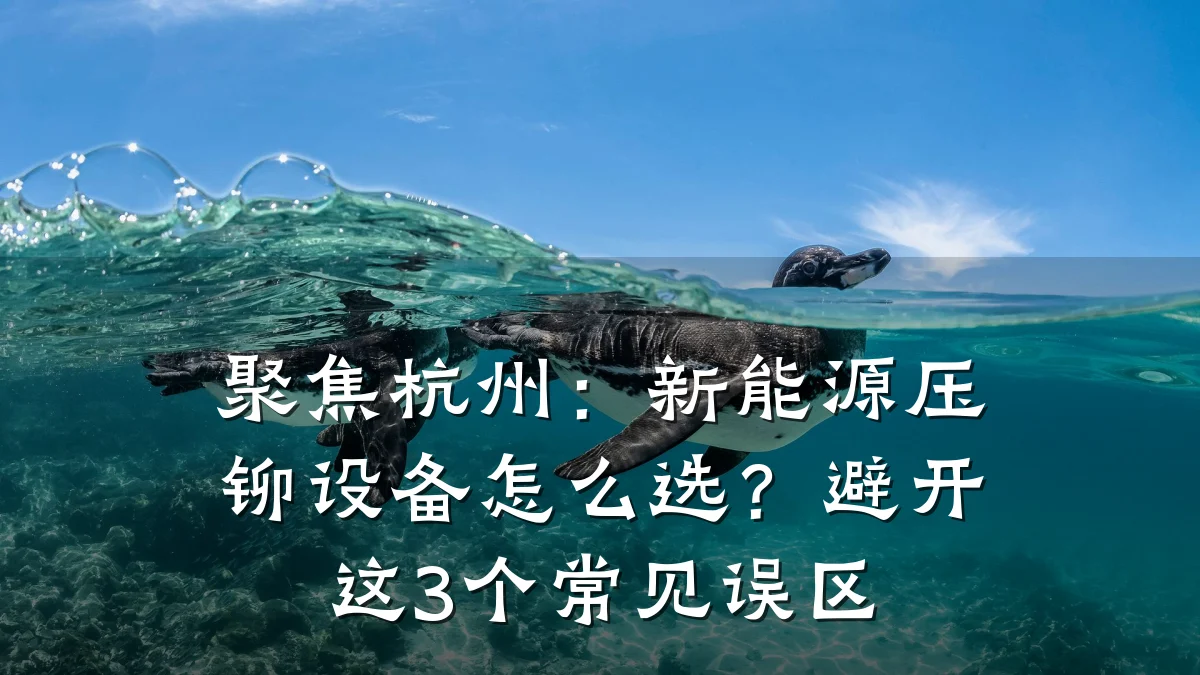 聚焦杭州:新能源压铆设备怎么选?避开这3个常见误区