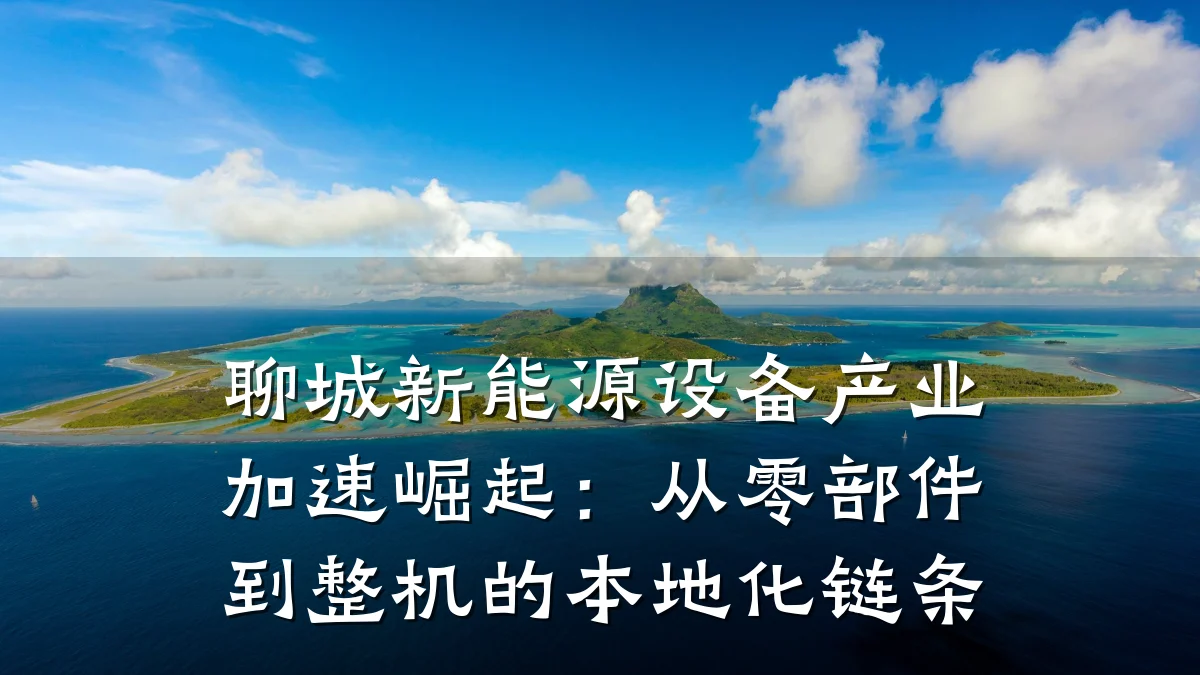 聊城新能源设备产业加速崛起:从零部件到整机的本地化链条