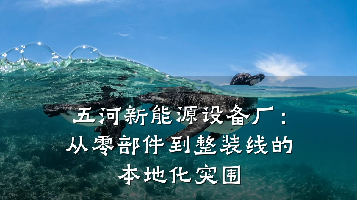五河新能源设备厂:从零部件到整装线的本地化突围
