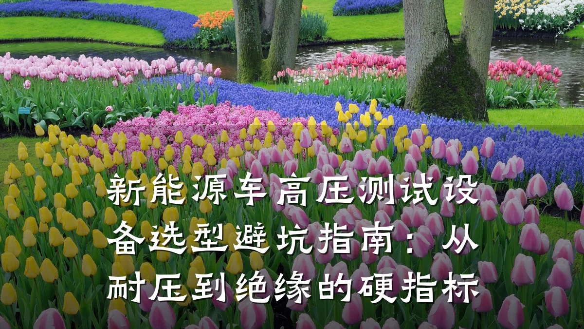 新能源车高压测试设备选型避坑指南:从耐压到绝缘的硬指标