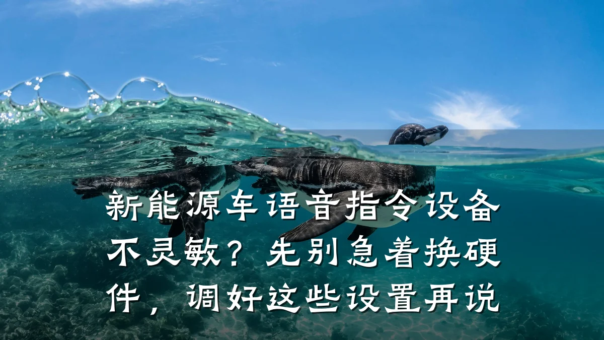 新能源车语音指令设备不灵敏?先别急着换硬件,调好这些设置再说