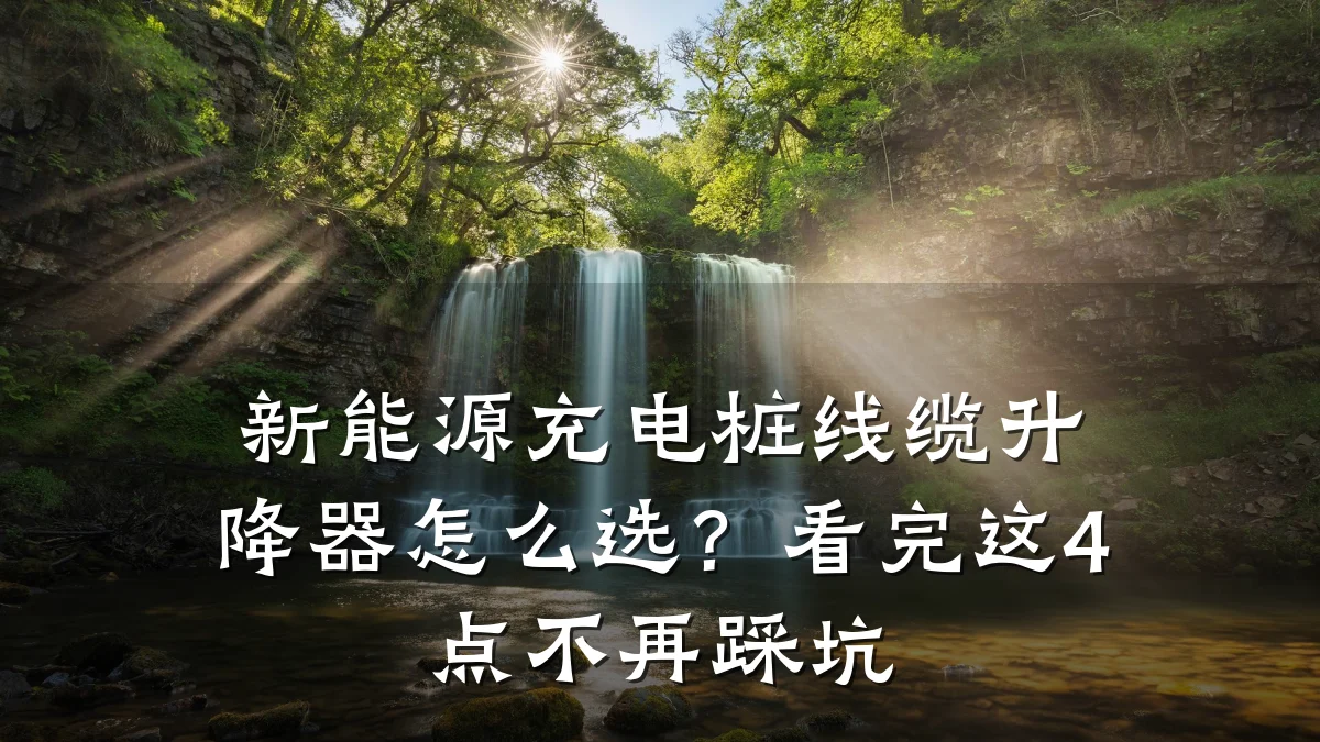 新能源充电桩线缆升降器怎么选?看完这4点不再踩坑