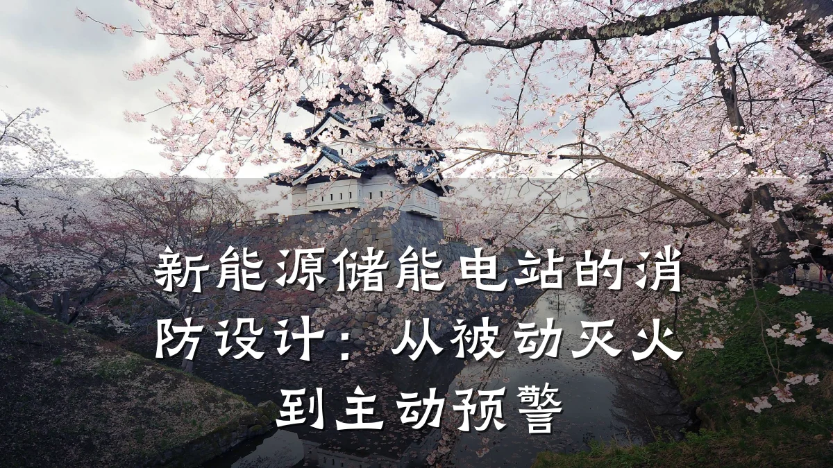 新能源储能电站的消防设计:从被动灭火到主动预警