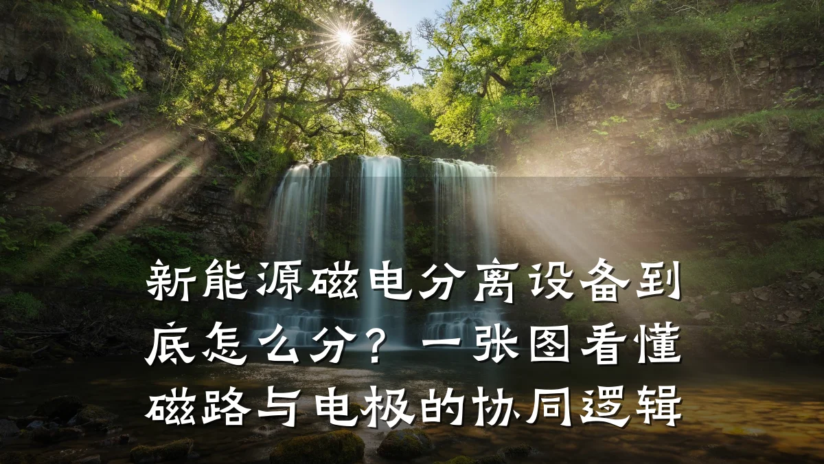 新能源磁电分离设备到底怎么分？一张图看懂磁路与电极的协同逻辑