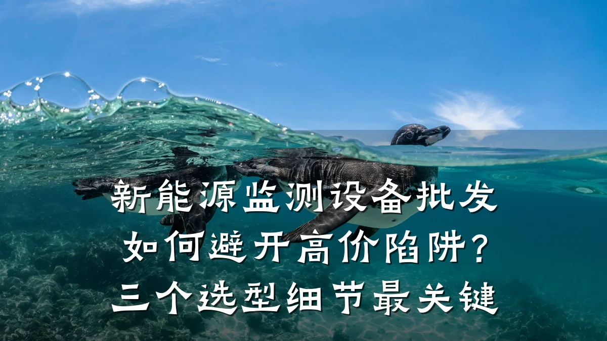 新能源监测设备批发如何避开高价陷阱?三个选型细节最关键