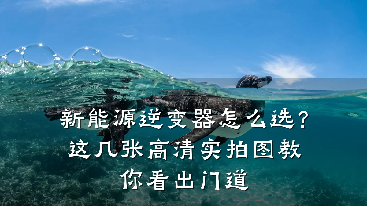 新能源逆变器怎么选?这几张高清实拍图教你看出门道