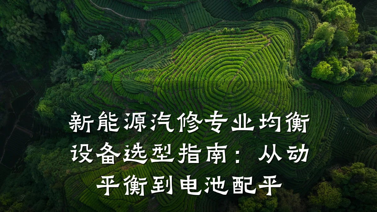 新能源汽修专业均衡设备选型指南:从动平衡到电池配平