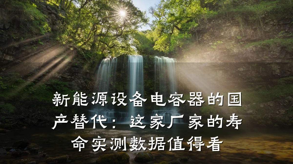 新能源设备电容器的国产替代:这家厂家的寿命实测数据值得看