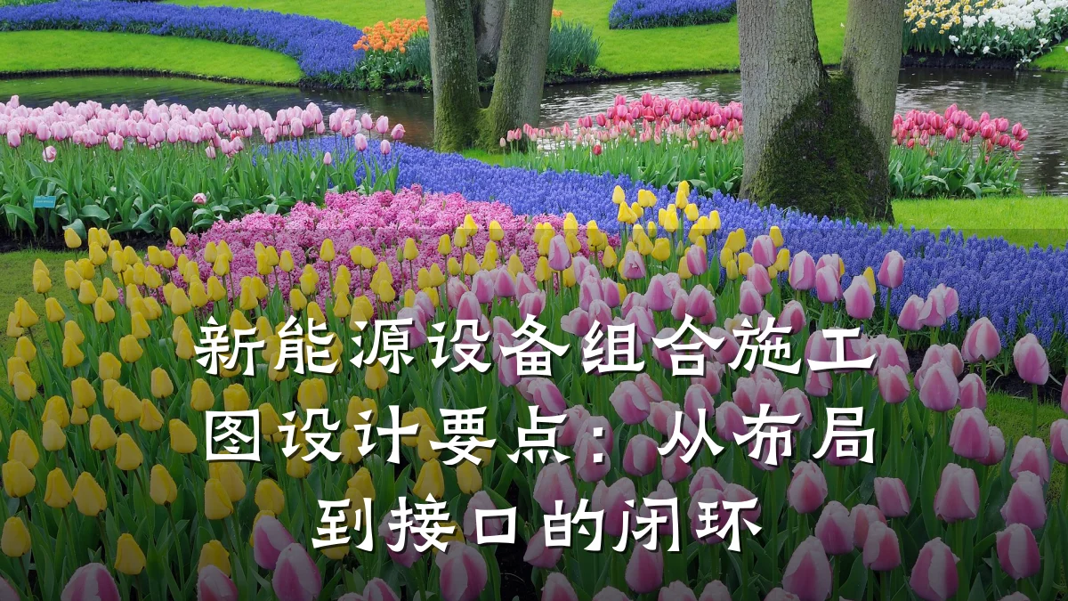 新能源设备组合施工图设计要点：从布局到接口的闭环
