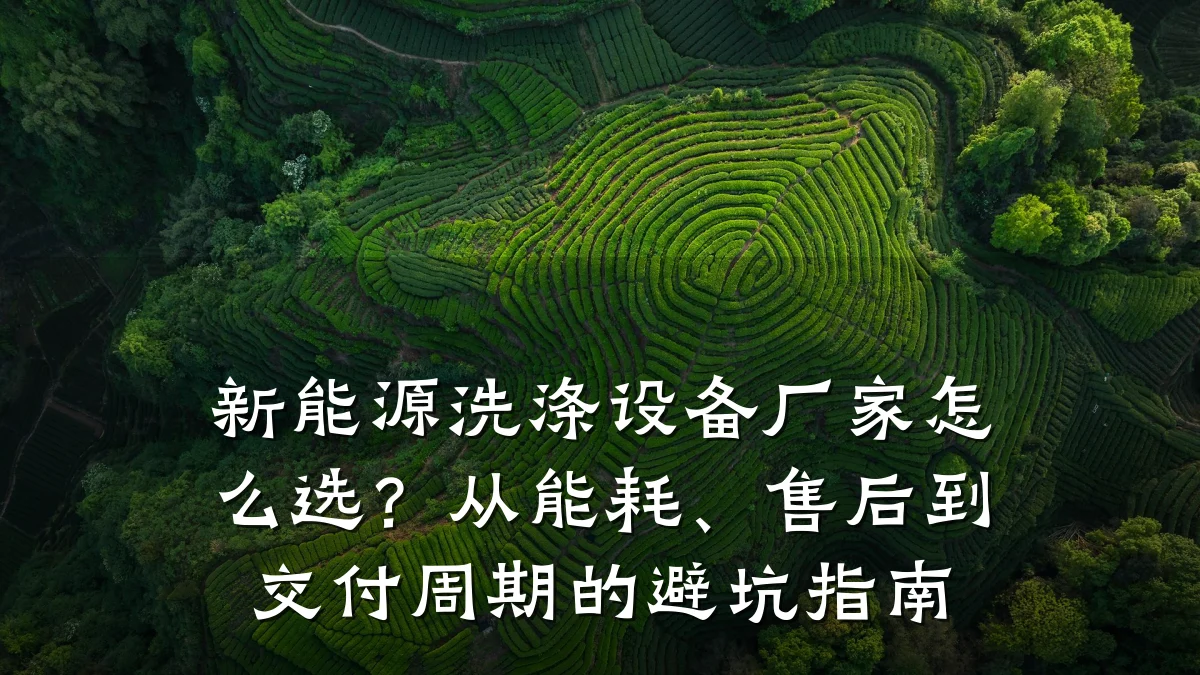 新能源洗涤设备厂家怎么选?从能耗、售后到交付周期的避坑指南