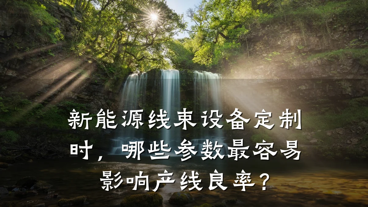 新能源线束设备定制时,哪些参数最容易影响产线良率?