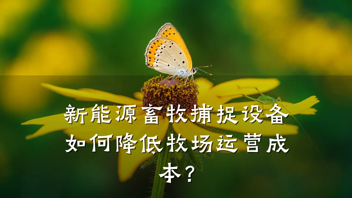 新能源畜牧捕捉设备如何降低牧场运营成本？