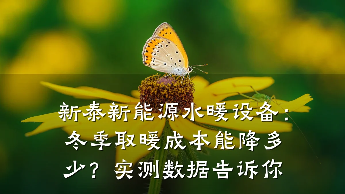 新泰新能源水暖设备:冬季取暖成本能降多少?实测数据告诉你