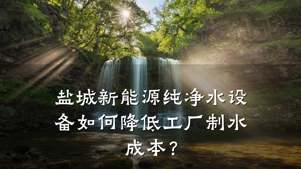 盐城新能源纯净水设备如何降低工厂制水成本?