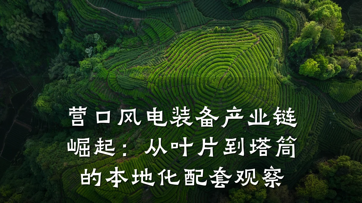 营口风电装备产业链崛起:从叶片到塔筒的本地化配套观察
