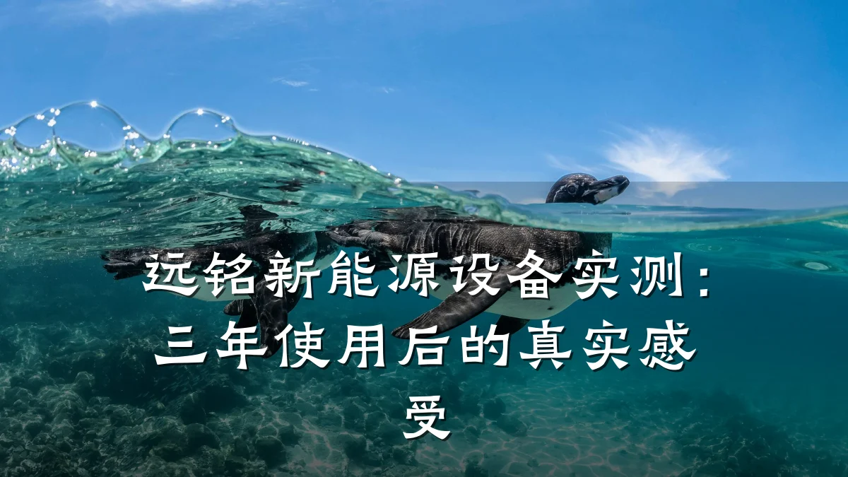 远铭新能源设备实测:三年使用后的真实感受