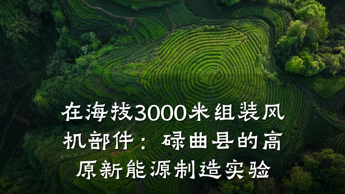 在海拔3000米组装风机部件:碌曲县的高原新能源制造实验